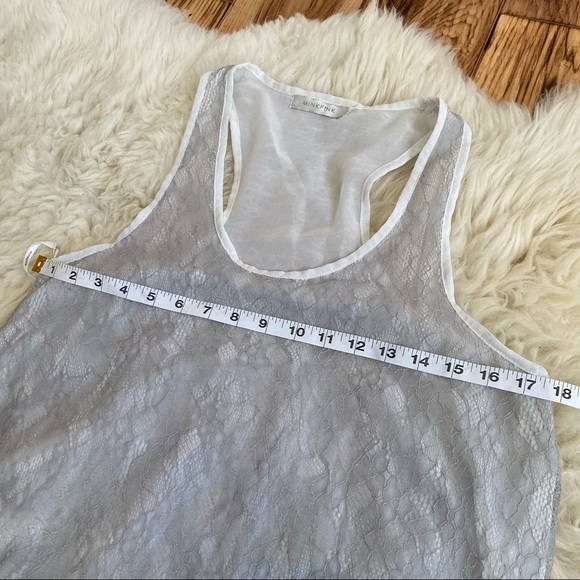 MINKPINK Layered Lace Tank Top Small - Picture 6 of 7